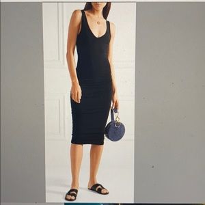 James Perse Stretch-Cotton Jersey Midi Dress